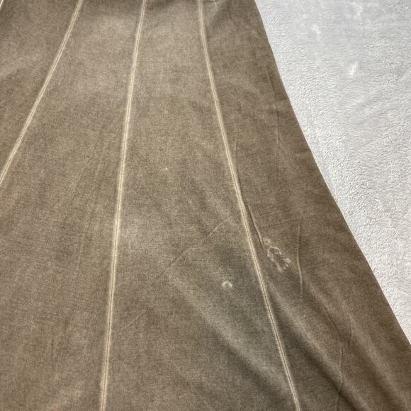 Deca Paris Dress Womens T1/S Army Green Knit Square Neck Sleeveless Lagenlook - Picture 8 of 8